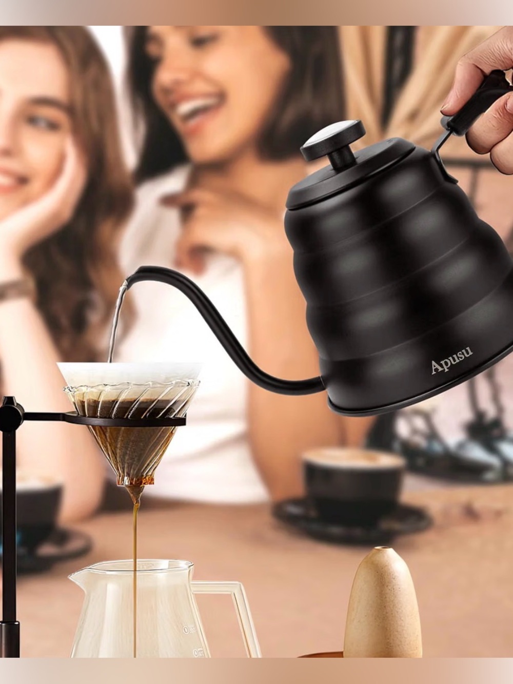 Pour Over Coffee Kettle in Stainless Steel